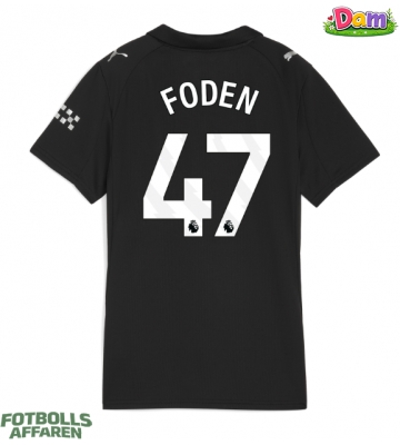 Manchester City Phil Foden #47 Bortatröja Kvinnor 2025-26 Kortärmad